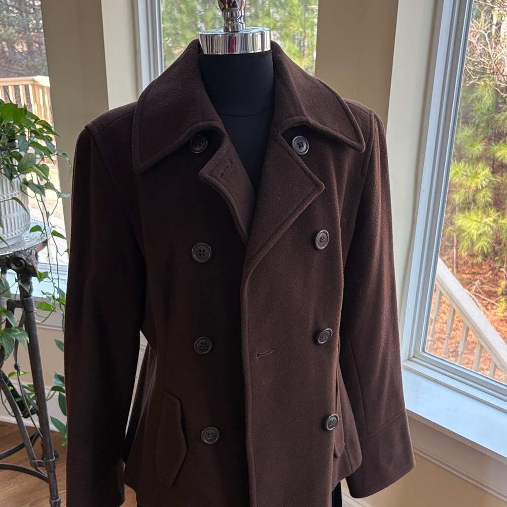 Esprit Women's Brown Pea Coat